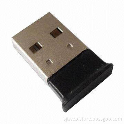 Mini USB Bluetooth Adapter with 3Mbps Maximum Data Transfer, Measuring 21.5 x 12.2 x 4.5mm